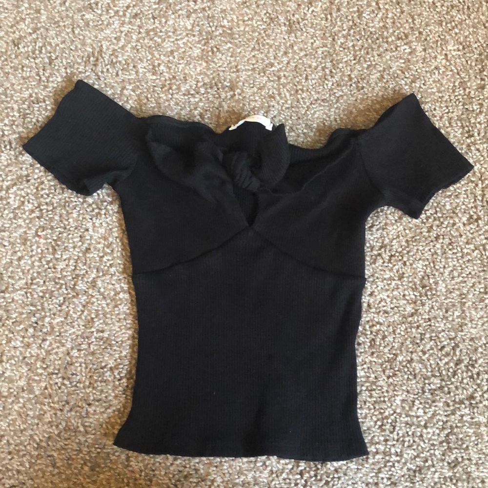 black off the shoulder top